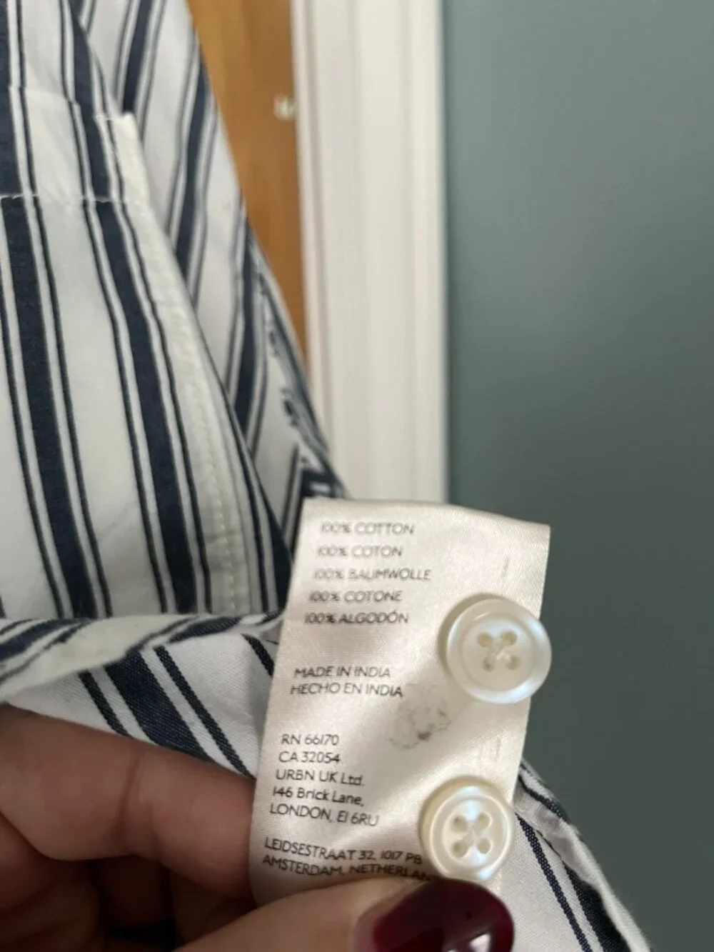 Anthropologie | Maeve Bennet Oversized Buttondown Shirt | Large, 100% Cotton - Picture 6 of 6
